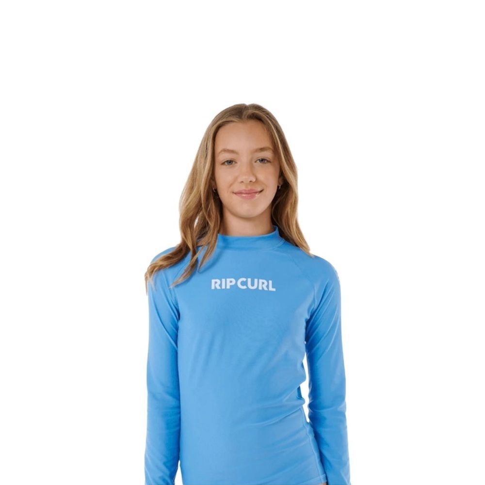 NWT Rip Curl Girl Blue Rashguard Sz 12 (Large)